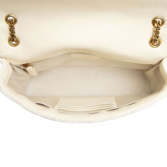 Saint Laurent Terry Cloth Monogram Jamie Medium Shoulder Bag - Picture 7 of 12